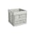 Panier Colour Crate Cube plastique gris / 29,5 x 29,5 x H 29 cm - Recyclé - Hay
