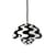 FlowerPot VP1 Pendant metal white black / Ø 23 cm - By Verner Panton, 1968 - &tradition