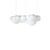 Sospensione Nuvola Minor materiale plastico bianco / LED - Polietilene / 100 x 58 x H 37 cm - Nemo