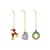 Merry #1 Bauble glass multicoloured / Set of 3 - Soufflé bouche - & klevering
