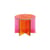 XXX Coffee table glass multicoloured / Ø 50 x H 40 cm - Handmade in Italy - Glas Italia