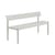 Banc avec dossier Linear métal gris / L 170 cm - Muuto