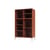 Geschirrschrank Ripple III holz orange / Vitrine - B 69,6 x T 38 x H 105 cm / Wellglas - MONTANA