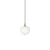 Suspension Rime verre / Ø 18 -  Soufflé bouche - Muuto