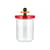 Twergi Airtight jar glass wood red / 100cl - By Ettore Sottsass / Alessi 100 Values Collection - Alessi