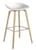 About a stool Bar stool - H 75 cm - Plastic & wood legs by Hay