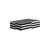 Boîte Op Art Large bois blanc noir / Laque - 30 x 20 cm - Jonathan Adler