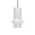 Suspension Pilule Pendule Down verre blanc / Ø 15 x H 25 cm - HÜBSCH