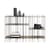 Console Metrica verre marron métal / 125 x 84 cm - Mogg
