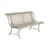 Panca con schienale Louisiane metallo grigio / L 150 cm - Metallo - Fermob