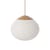 Sospensione Acorn vetro bianco / Ø 32 cm - Vetro & Rovere - Bolia