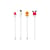 Spiedino da cocktail Misa vetro multicolore / Set da 4 - Bloomingville