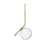 Suspension IC S1 verre or / Ø 20 x H 48 cm - Michael Anastassiades, 2014 - Flos
