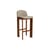 Chisel 35 High Bar chair textile beige / Height: 75 cm - Fabric upholstery - Hay