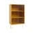 Colour Cabinet Tall Cabinet wood yellow / L 75 x H 130 cm - Ribbed glass doors - Hay