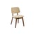 Chaise rembourrée Happy Days tissu beige - POLSPOTTEN