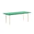 rechteckiger Tisch Two-Colour corian grün / 200 x 90 cm - MDF Valchromat® - Hay