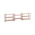 Scaffale Shelving System – s.65.3.A legno naturale / L 239 x H 85 x P 35 cm - MOEBE