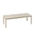 Tavolino Workshop materiale plastico grigio legno naturale / 120 x 43 x H 38 cm - Linoleum - Muuto