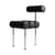 Chaise rembourrée Hiro cuir noir - 101 COPENHAGEN