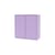 Portaoggetti da parete Cover Cabinet legno viola / L 69,6 x P 30 x H 69,6 cm - 2 supporti - MONTANA