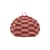 Sitzkissen für Kinder Vibes Round textil rot / Ø 70 cm - NOBODINOZ