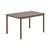 Table rectangulaire Linear métal beige / 140 x 75 cm - Muuto