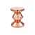 Tabouret Zig Zag Metal rose - Pols Potten