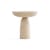 Tavolino d'appoggio Olo Concrete pietra beige / Ø 50 x H 47 cm - Cemento cerato - Mogg