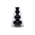 Bump Cone Vase glass black / Ø 15 x H 22 cm - Blown glass - Tom Dixon