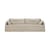 Sofa Weave textil weiß / 3-Sitzer - L 244 cm - Ethnicraft