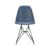 Chaise RE DSR - Eames Plastic Side Chair / (1950) - Pieds noirs / Recyclé - Vitra
