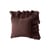 Cuscino Ruffle tessuto marrone / 50 x 50 cm - HK LIVING