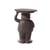 Ambrogio End table plastic material brown / 42.5 x 38.5 x H 60.5 cm - Polyethylene - Slide