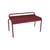 Banc empilable Luxembourg métal rouge / Compact - 2 places / L 90 cm - Fermob