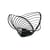 Corbeille Trinity métal noir / Ø 16,5 x H 33 cm - Alessi