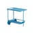 Week-end Dresser metal blue / Aluminium - Casters - Petite Friture