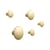 The Dots Métal Hook gold metal / Set of 5 - Muuto
