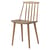 Sedia J77 legno naturale rovere scuro oliato / Riedizione anni 60 - Hay