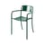 Patio Stackable armchair metal green / Sheet metal - Tolix