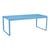 Table rectangulaire Bellevie métal bleu / 196 x 90 cm - 8 à 10 personnes - Fermob
