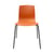 Chaise empilable Aava 02 orange / 4 pieds - Polypropylène recyclé - Arper