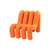 Poltrona imbottita Extra Bold Sofa tessuto arancione / Divano modulare - L 72 cm (4 tubi) - Moustache