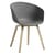 Fauteuil  About a chair AAC22 plastique gris / Recyclé - Hay