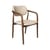 Fauteuil rembourré Henry tissu beige - POLSPOTTEN
