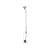 Lampadaire Toio LED métal blanc / Castiglioni, 1962 - Hauteur réglable - Flos