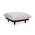 Pouf d'extérieur Paletti tissu blanc gris beige / 90 x 90 cm - Fatboy