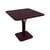 quadratischer Tisch Luxembourg metall rot / 80 x 80 cm - Mittlerer Fuß - Fermob