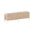 TV Möbel UNIT 1 metall weiß / H 50 x B 164 cm - 4 Türen - TIPTOE