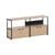 TV Möbel UNIT 2 metall schwarz / H 85 x B 164 cm - 4 Türen - TIPTOE